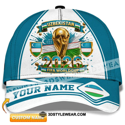 Personalized Cap Customized Uzbekistan World Cup 2026 Classic Cap - CLASSIC CAP / UNIVERSAL FIT - Cap