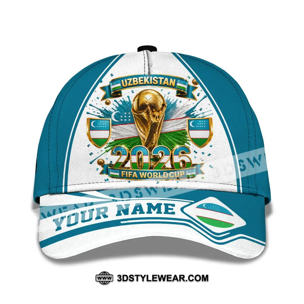 Personalized Cap Customized Uzbekistan World Cup 2026 Classic Cap - CLASSIC CAP / UNIVERSAL FIT - Cap