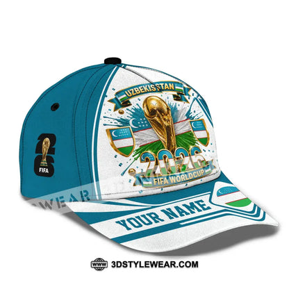 Personalized Cap Customized Uzbekistan World Cup 2026 Classic Cap - CLASSIC CAP / UNIVERSAL FIT - Cap