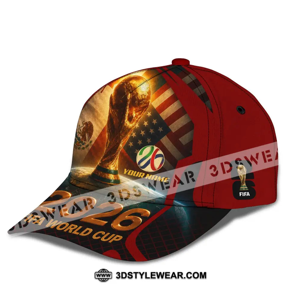 Personalized Cap Customized World Cup 2026 Classic Cap - CLASSIC CAP / UNIVERSAL FIT - Cap