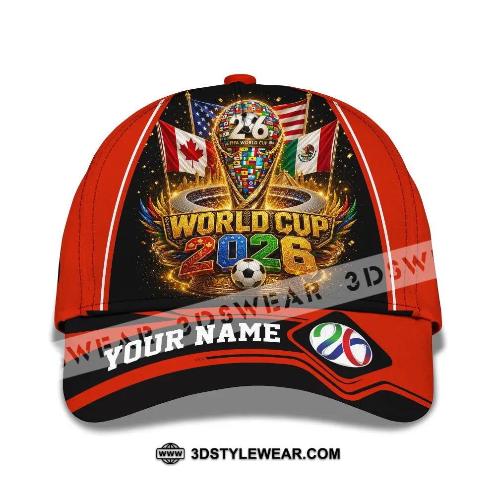 Personalized Cap Customized World Cup 2026 Classic Cap - CLASSIC CAP / UNIVERSAL FIT - Cap