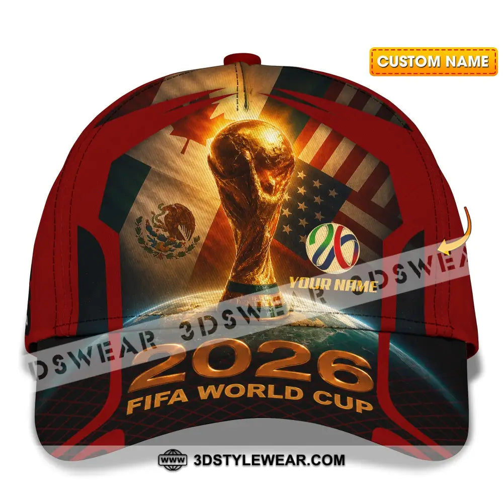 Personalized Cap Customized World Cup 2026 Classic Cap - CLASSIC CAP / UNIVERSAL FIT - Cap