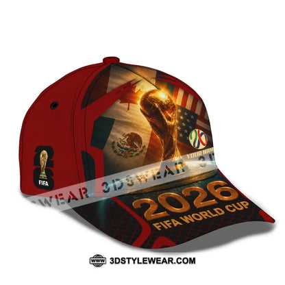 Personalized Cap Customized World Cup 2026 Classic Cap - CLASSIC CAP / UNIVERSAL FIT - Cap