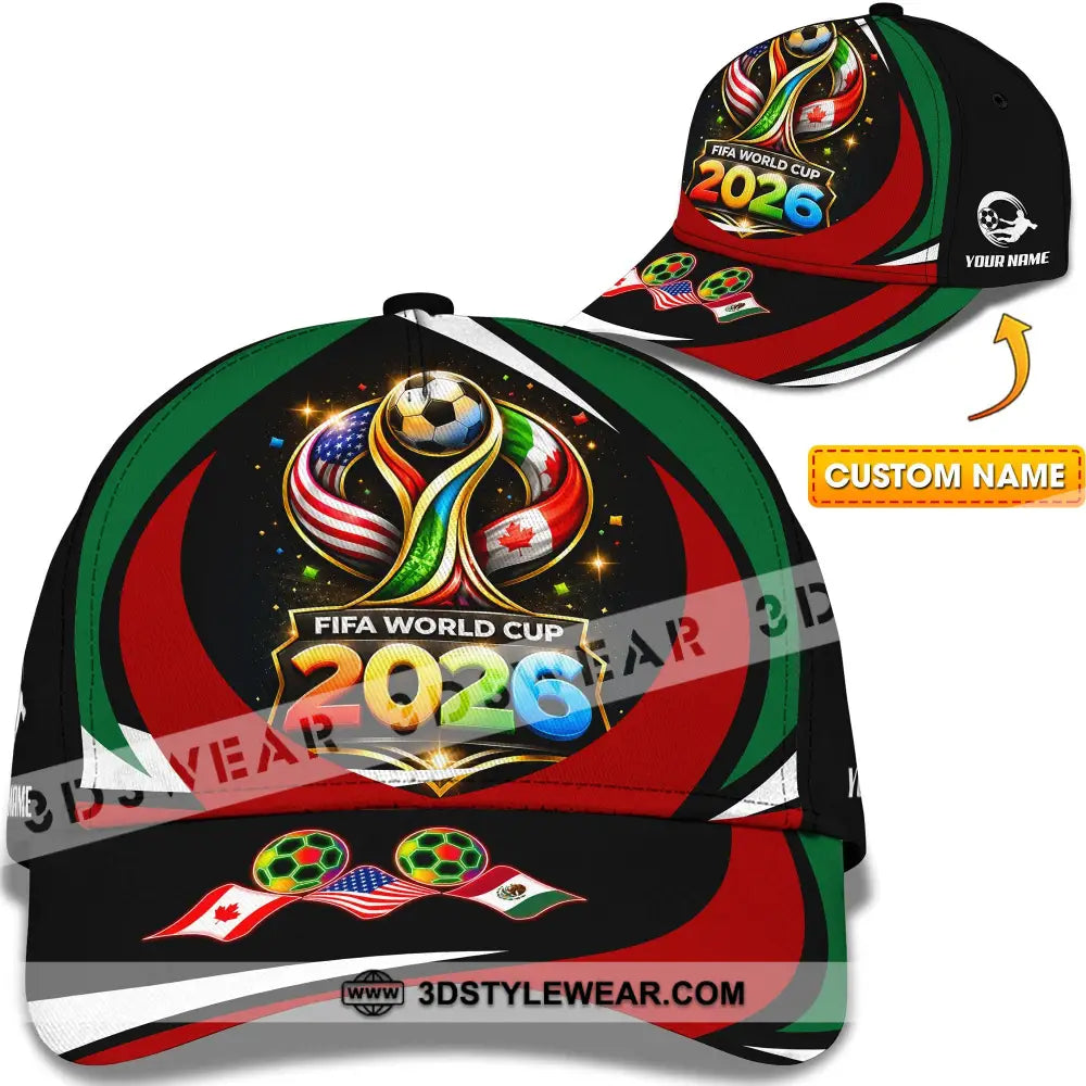 Personalized Cap Customized World Cup 2026 Classic Cap - CLASSIC CAP / UNIVERSAL FIT - Cap