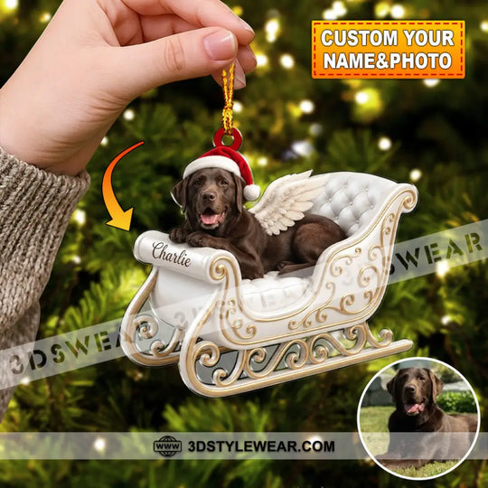 Pet Lover Home Decor, Christmas Ornament, Personalized Ornament style option 1