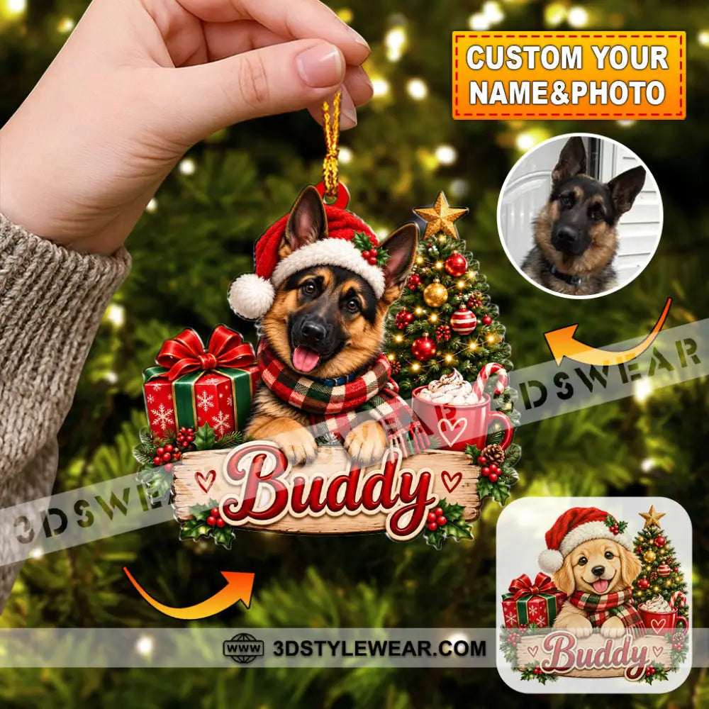 Pet Lover Home Decor Christmas Ornament Personalized Ornament - 3.54’’ / 1 Ornament - Ornament