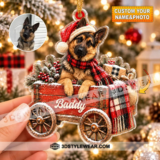 Pet Lover Home Decor, Christmas Ornament, Personalized Ornament style option 1