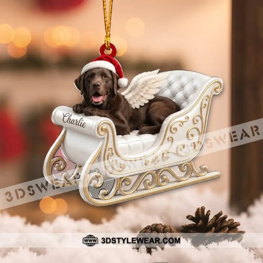 Pet Lover Home Decor, Christmas Ornament, Personalized Ornament style option 3