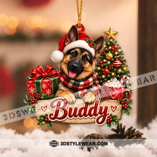 Pet Lover Home Decor, Christmas Ornament, Personalized Ornament style option 2