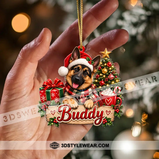 Pet Lover Home Decor, Christmas Ornament, Personalized Ornament style option 3