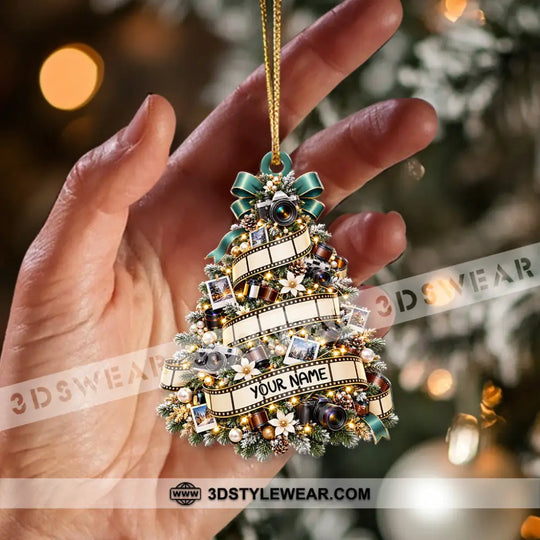 Photography Christmas Tree Home Decor, Christmas Ornament, Personalized Ornament style option 3