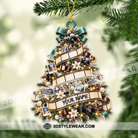 Photography Christmas Tree Home Decor, Christmas Ornament, Personalized Ornament style option 4