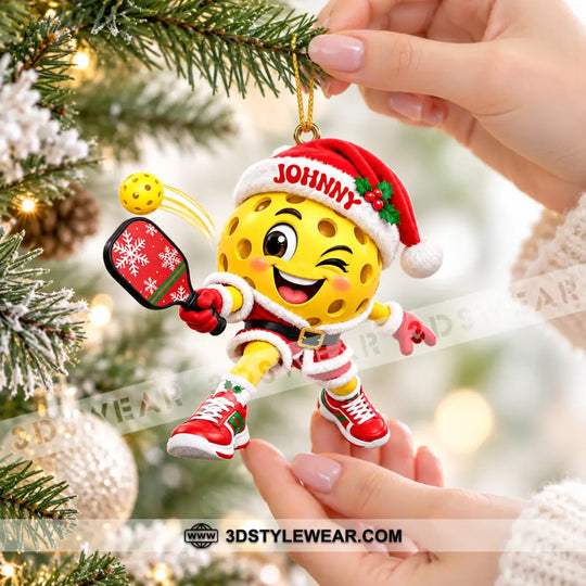 Pickleball Home Decor, Christmas Ornament, Personalized Ornament style option 3