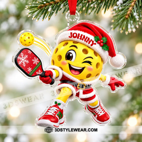Pickleball Home Decor, Christmas Ornament, Personalized Ornament style option 2