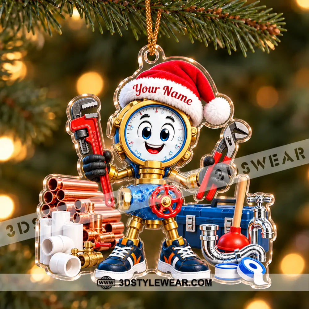 Plumber Home Decor Christmas Ornament Personalized Ornament - Ornament