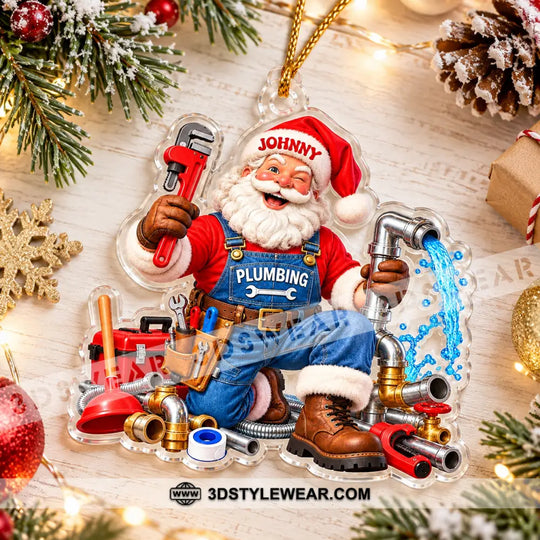 Plumbing Home Decor, Christmas Ornament, Personalized Ornament style option 4