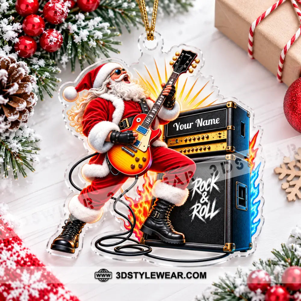 Rock And Roll Home Decor Christmas Ornament Personalized Ornament - Ornament