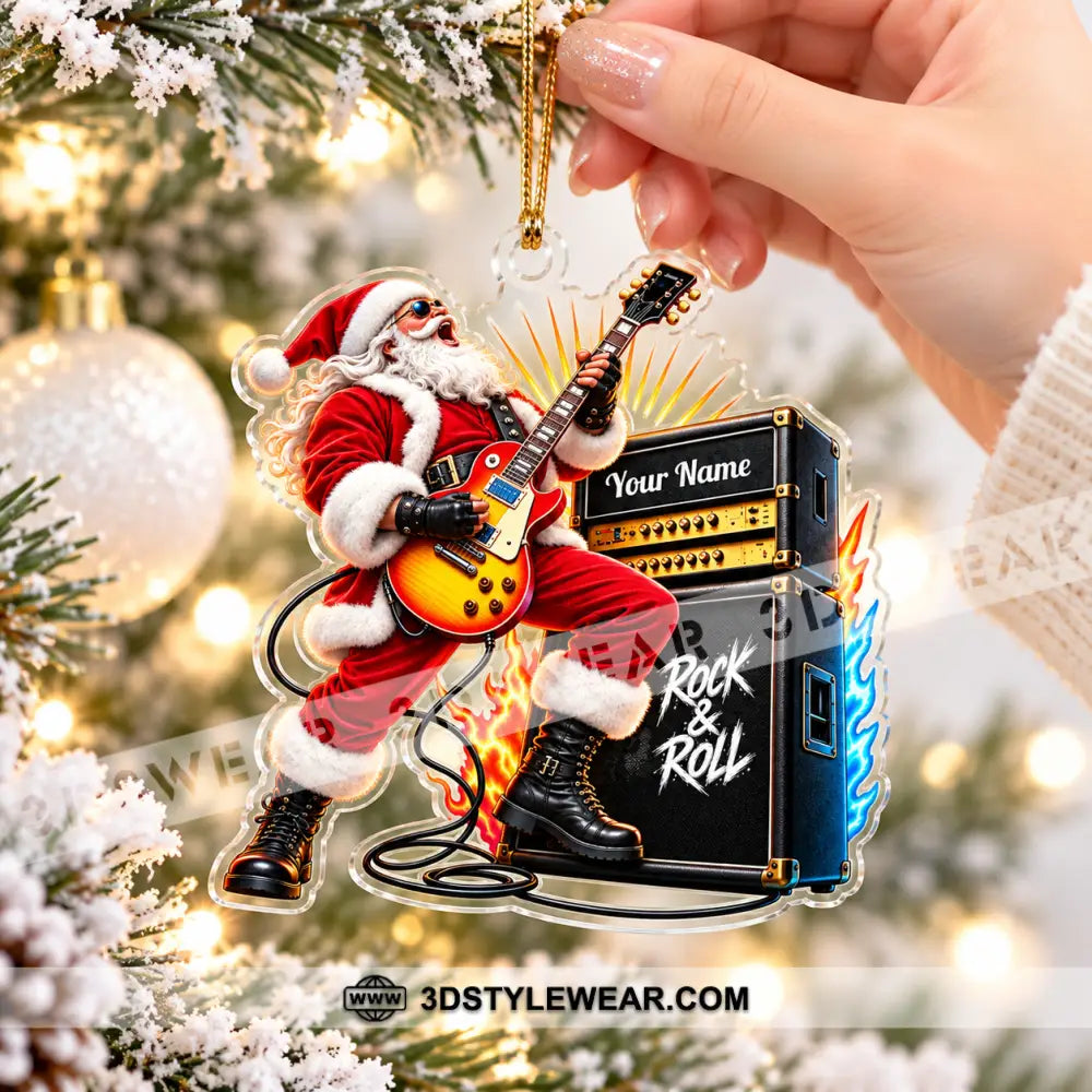 Rock And Roll Home Decor Christmas Ornament Personalized Ornament - Ornament