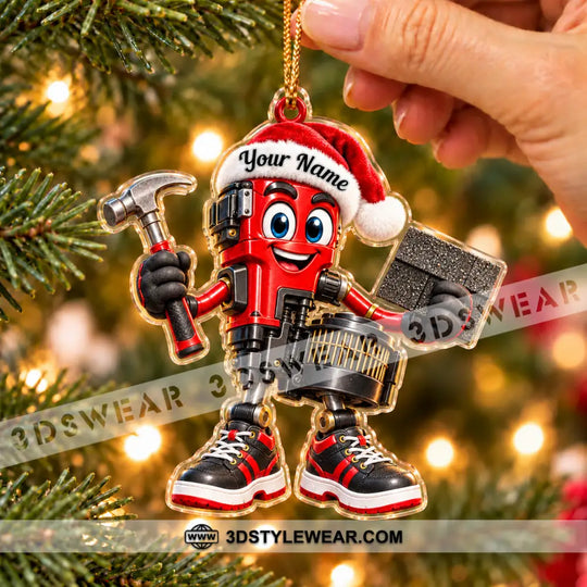 Roofer Home Decor, Christmas Ornament, Personalized Ornament style option 4