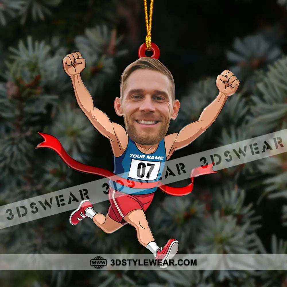 Running Lover Home Decor Christmas Ornament Personalized Ornament - Ornament