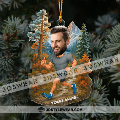 Running Lover Home Decor Christmas Ornament Personalized Ornament - Ornament