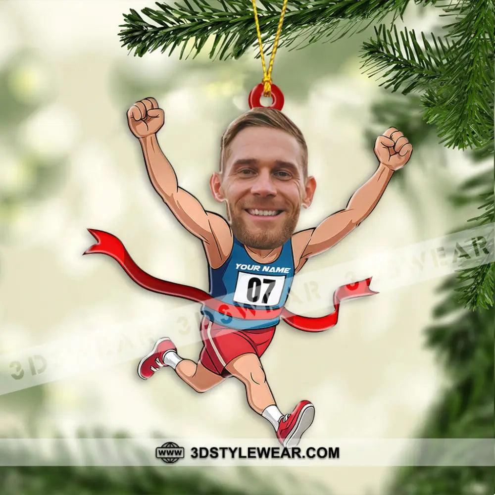 Running Lover Home Decor Christmas Ornament Personalized Ornament - Ornament