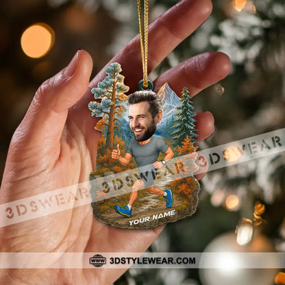 Running Lover Home Decor Christmas Ornament Personalized Ornament - Ornament