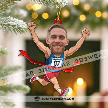 Running Lover Home Decor Christmas Ornament Personalized Ornament - Ornament
