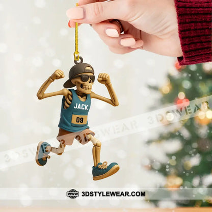 Running Men Home Decor Christmas Ornament Personalized Ornament - Ornament