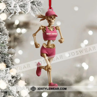 Running Women Home Decor Christmas Ornament Personalized Ornament - Ornament