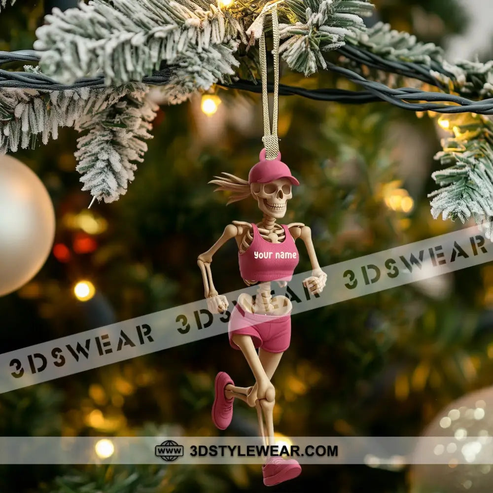 Running Women Home Decor Christmas Ornament Personalized Ornament - Ornament