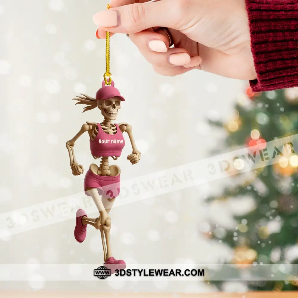 Running Women Home Decor Christmas Ornament Personalized Ornament - Ornament