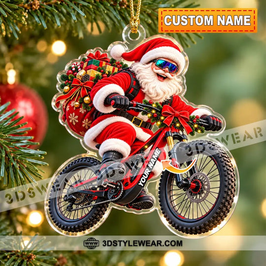 Santa Coming Home Decor, Christmas Ornament, Personalized Ornament style option 1