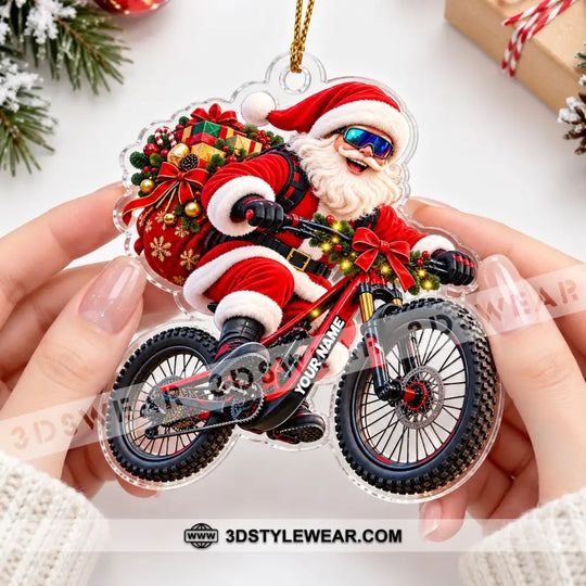Santa Coming Home Decor, Christmas Ornament, Personalized Ornament style option 4