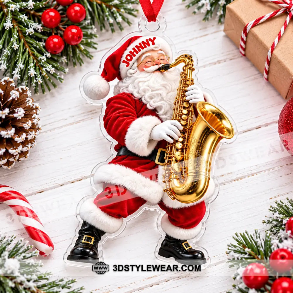 Saxophone Home Decor Christmas Ornament Personalized Ornament - Ornament