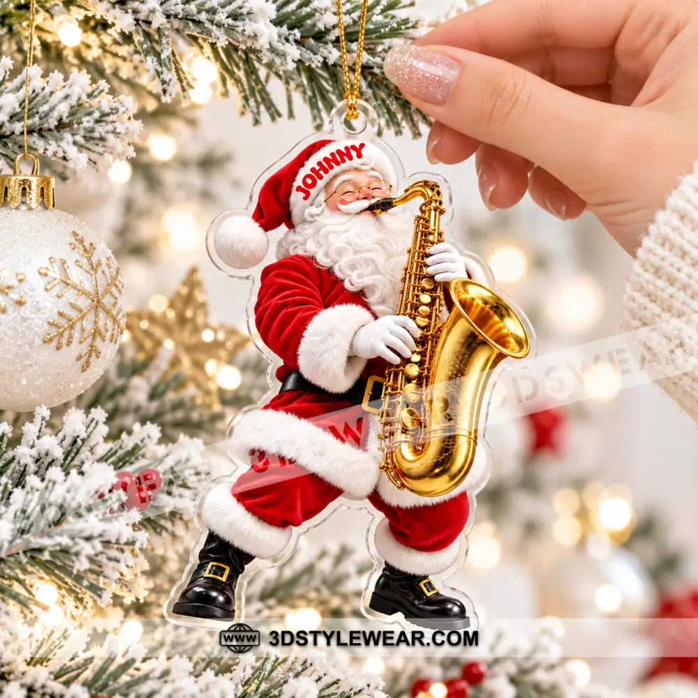 Saxophone Home Decor Christmas Ornament Personalized Ornament - Ornament