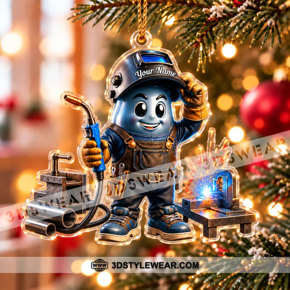 The Welder Home Decor Christmas Ornament Personalized Ornament - Ornament