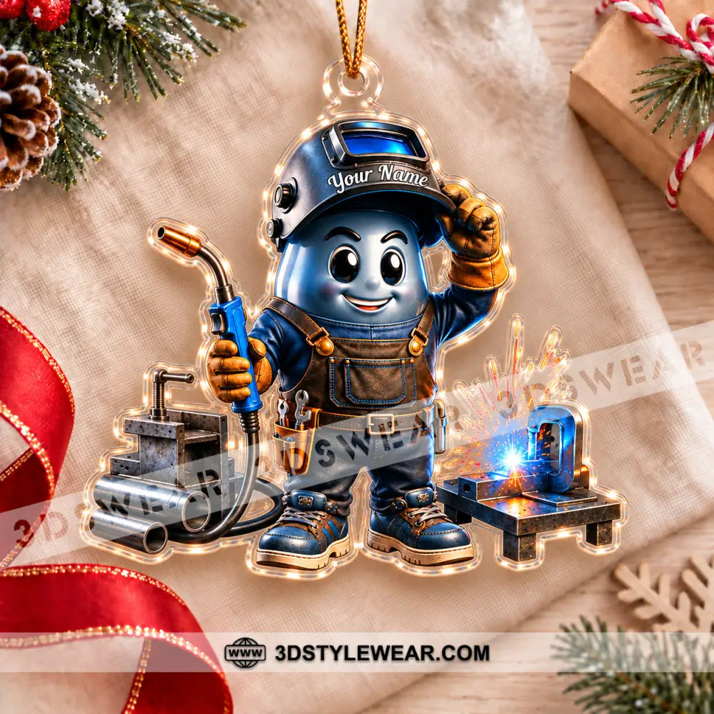 The Welder Home Decor Christmas Ornament Personalized Ornament - Ornament