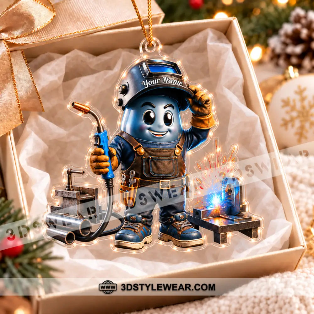 The Welder Home Decor Christmas Ornament Personalized Ornament - Ornament