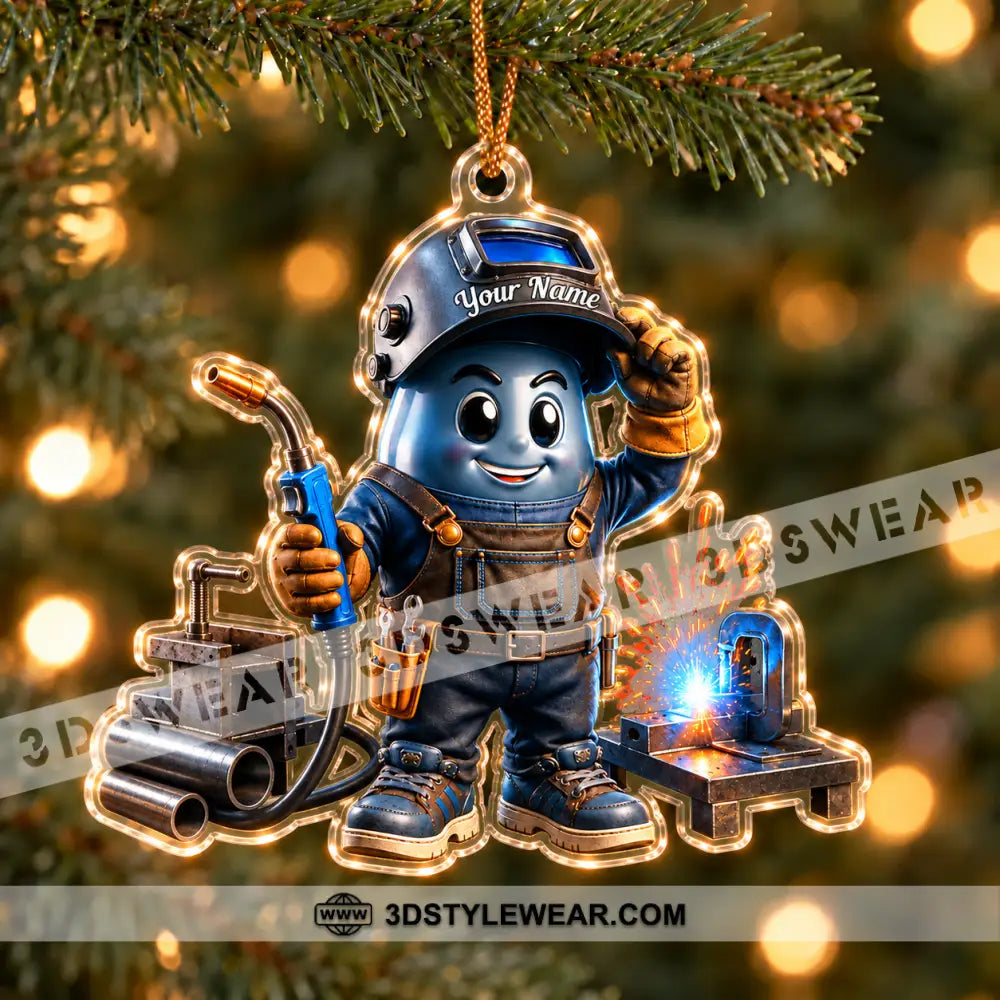 The Welder Home Decor Christmas Ornament Personalized Ornament - Ornament
