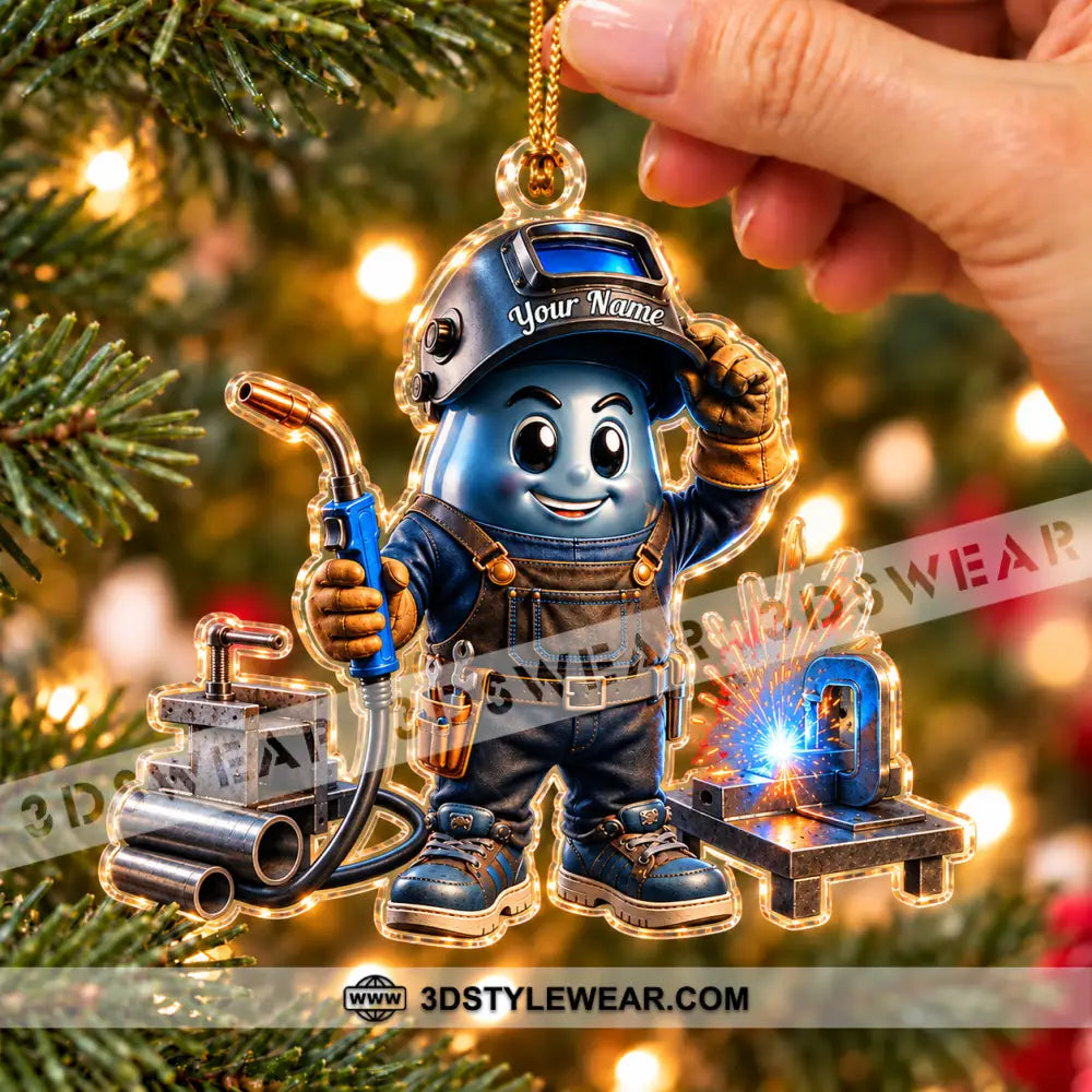 The Welder Home Decor Christmas Ornament Personalized Ornament - Ornament
