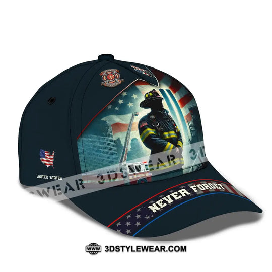 Unisex Cap, 09.11.01 Never Forget Classic Cap style option 3