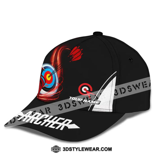 Unisex Cap, Custom Archery Sport Cap, Red Wave style option 3