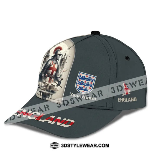 Unisex Cap, Custom Name 3D Cap - England Chevalier Cap style option 4
