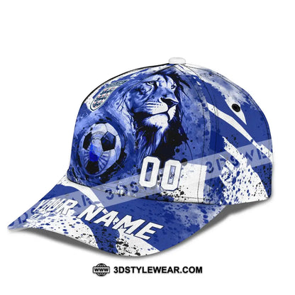 Unisex Cap Custom Name And Number - England National Team Lion Ball