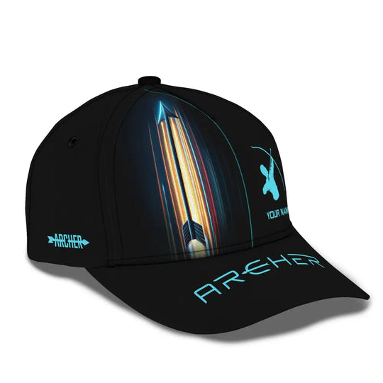 Unisex Cap, Custom Name Archery Classic Cap, Archery Hat, Gift for Archery Lovers style option 3