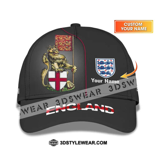Unisex Cap,  Custom Name Cap - England Shirt Custom Cap style option 1