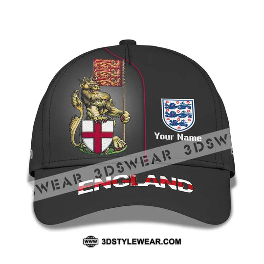Unisex Cap,  Custom Name Cap - England Shirt Custom Cap style option 2