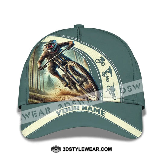 Unisex Cap, Custom Name Mountain Bike Hat style option 2