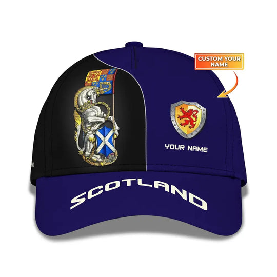 Unisex Cap, Personalized Scotland Cap, Scotland Classic Cap, Scotland Hat style option 1